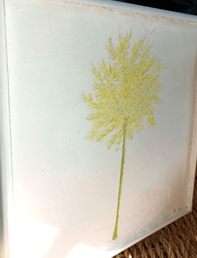 CADRE FLEURI JAUNE