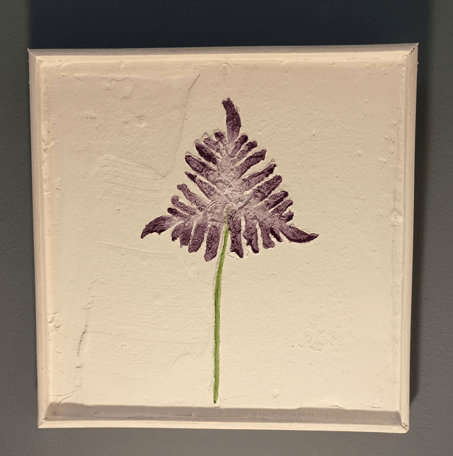 CADRE FLEURI VIOLET