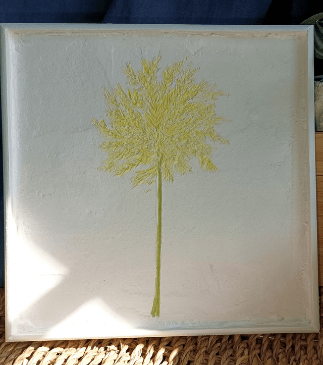 CADRE FLEURI JAUNE